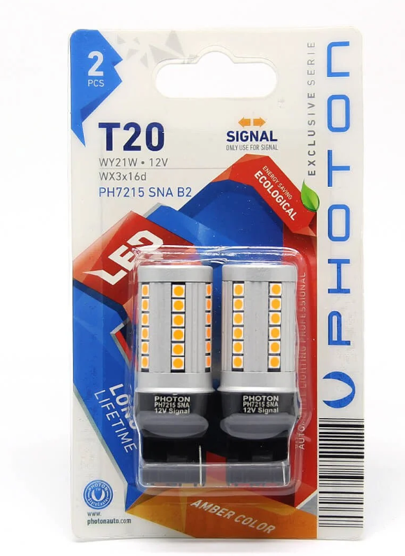 L-PH7215 SNA B2 - PH7215 SNA B2 T20 WY21W 12V LED (2Lİ BLİSTER) [TURUNCU] Led - Oto Yedek Parça Görseli